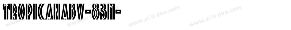 TropicanaBv-83M字体转换