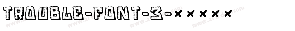 Trouble-Font-3字体转换