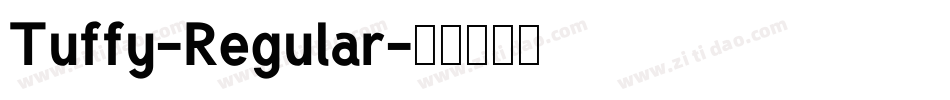 Tuffy-Regular字体转换