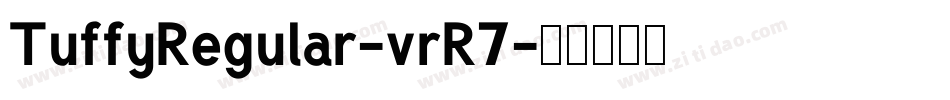 TuffyRegular-vrR7字体转换