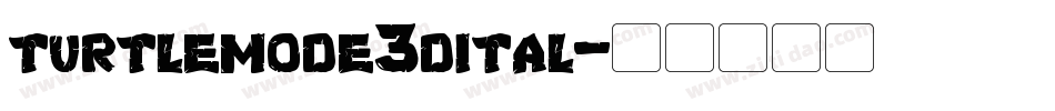 turtlemode3dital字体转换