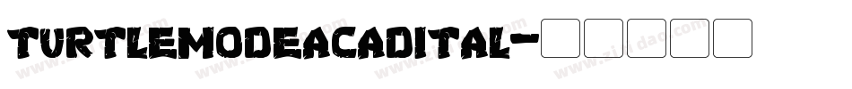 turtlemodeacadital字体转换