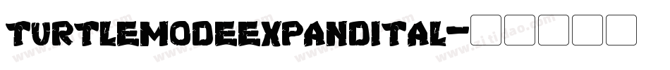 turtlemodeexpandital字体转换