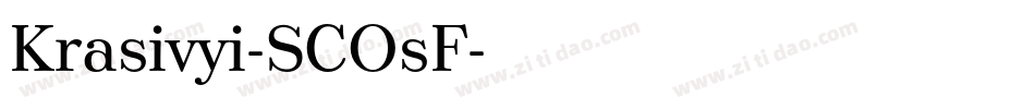 Krasivyi-SCOsF字体转换