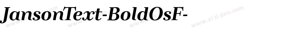 JansonText-BoldOsF字体转换