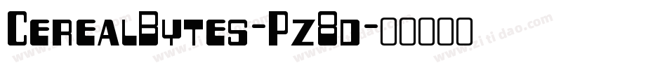 CerealBytes-Pz8d字体转换
