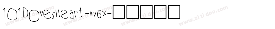 101DovesHeart-Vz6x字体转换