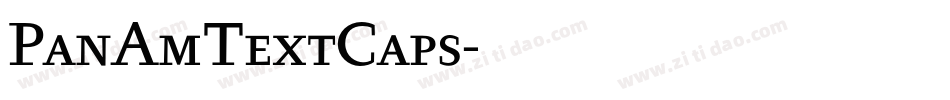 PanAmTextCaps字体转换