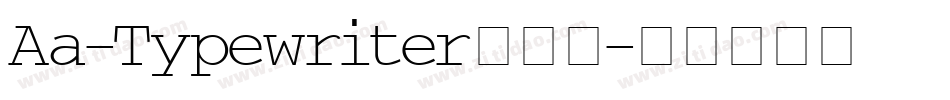 Aa-Typewriter转换器字体转换