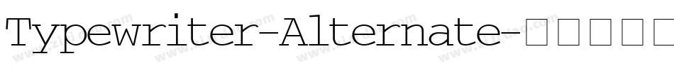 Typewriter-Alternate字体转换