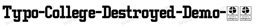 Typo-College-Destroyed-Demo字体转换