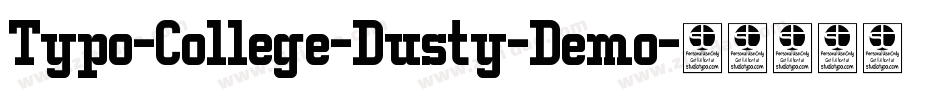 Typo-College-Dusty-Demo字体转换