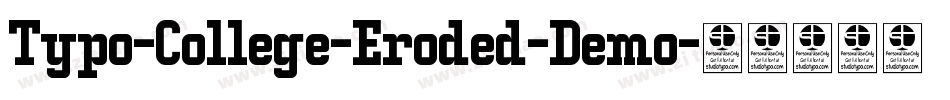 Typo-College-Eroded-Demo字体转换