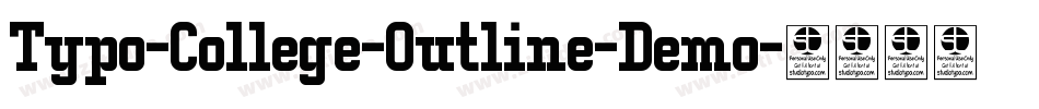 Typo-College-Outline-Demo字体转换