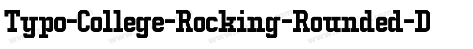 Typo-College-Rocking-Rounded-Demo字体转换