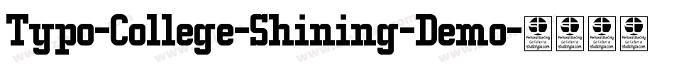 Typo-College-Shining-Demo字体转换