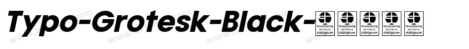 Typo-Grotesk-Black字体转换