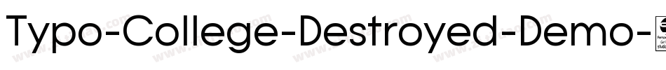 Typo-College-Destroyed-Demo字体转换