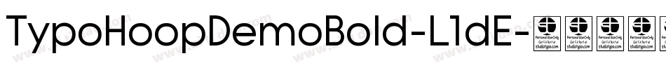 TypoHoopDemoBold-L1dE字体转换