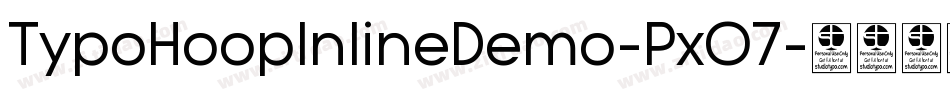 TypoHoopInlineDemo-PxO7字体转换