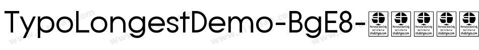 TypoLongestDemo-BgE8字体转换