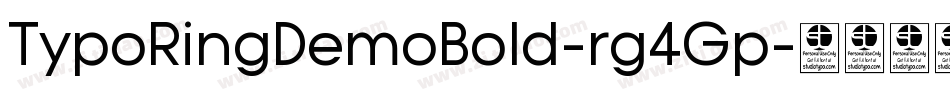 TypoRingDemoBold-rg4Gp字体转换