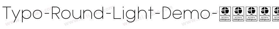 Typo-Round-Light-Demo字体转换