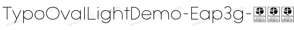 TypoOvalLightDemo-Eap3g字体转换