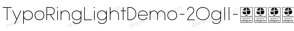 TypoRingLightDemo-2Ogll字体转换