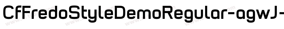 CfFredoStyleDemoRegular-agwJ字体转换