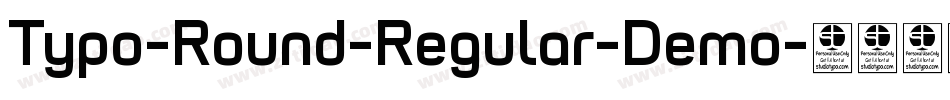 Typo-Round-Regular-Demo字体转换