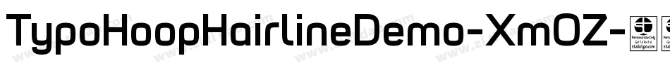 TypoHoopHairlineDemo-XmOZ字体转换