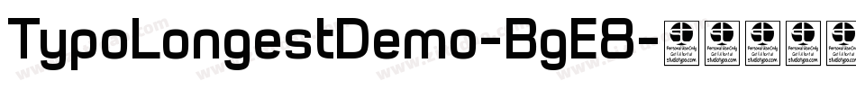 TypoLongestDemo-BgE8字体转换