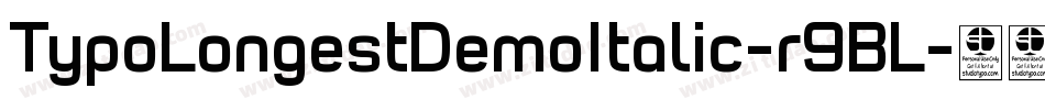 TypoLongestDemoItalic-r9BL字体转换