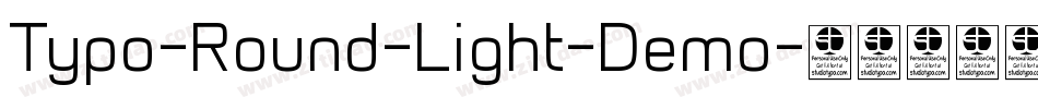 Typo-Round-Light-Demo字体转换