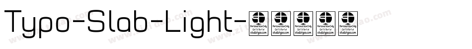 Typo-Slab-Light字体转换