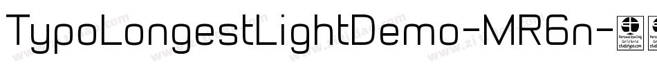 TypoLongestLightDemo-MR6n字体转换