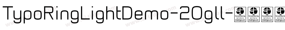 TypoRingLightDemo-2Ogll字体转换