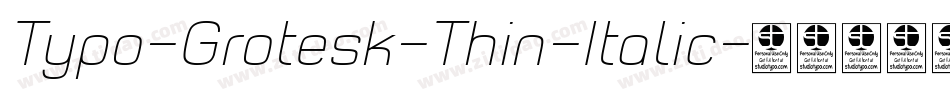 Typo-Grotesk-Thin-Italic字体转换