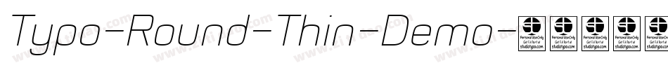 Typo-Round-Thin-Demo字体转换