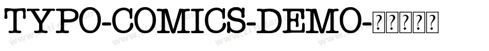 TYPO-COMICS-DEMO字体转换