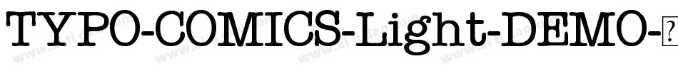 TYPO-COMICS-Light-DEMO字体转换