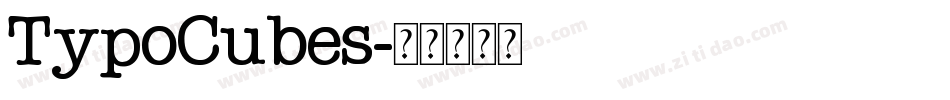 TypoCubes字体转换