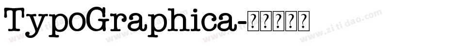 TypoGraphica字体转换