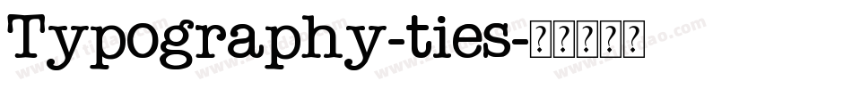 Typography-ties字体转换