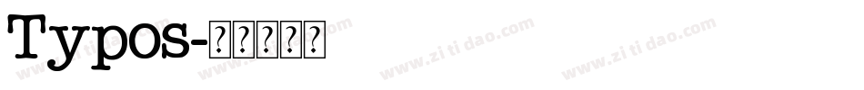 Typos字体转换