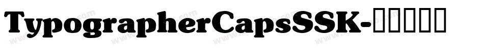 TypographerCapsSSK字体转换