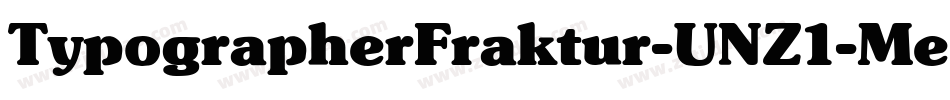 TypographerFraktur-UNZ1-Medium字体转换