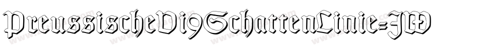PreussischeVi9SchattenLinie-JW9E字体转换