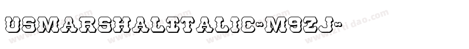 UsMarshalItalic-m9Zj字体转换